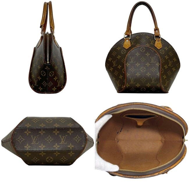 Louis Vuitton Handbag Ellipse PM Monogram Canvas Vachetta Leather Brown — view 2