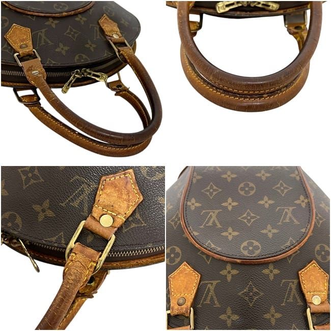 Louis Vuitton Handbag Ellipse PM Monogram Canvas Vachetta Leather Brown — view 4