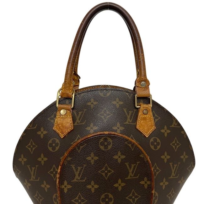 Louis Vuitton Handbag Ellipse PM Monogram Canvas Vachetta Leather Brown — view 6