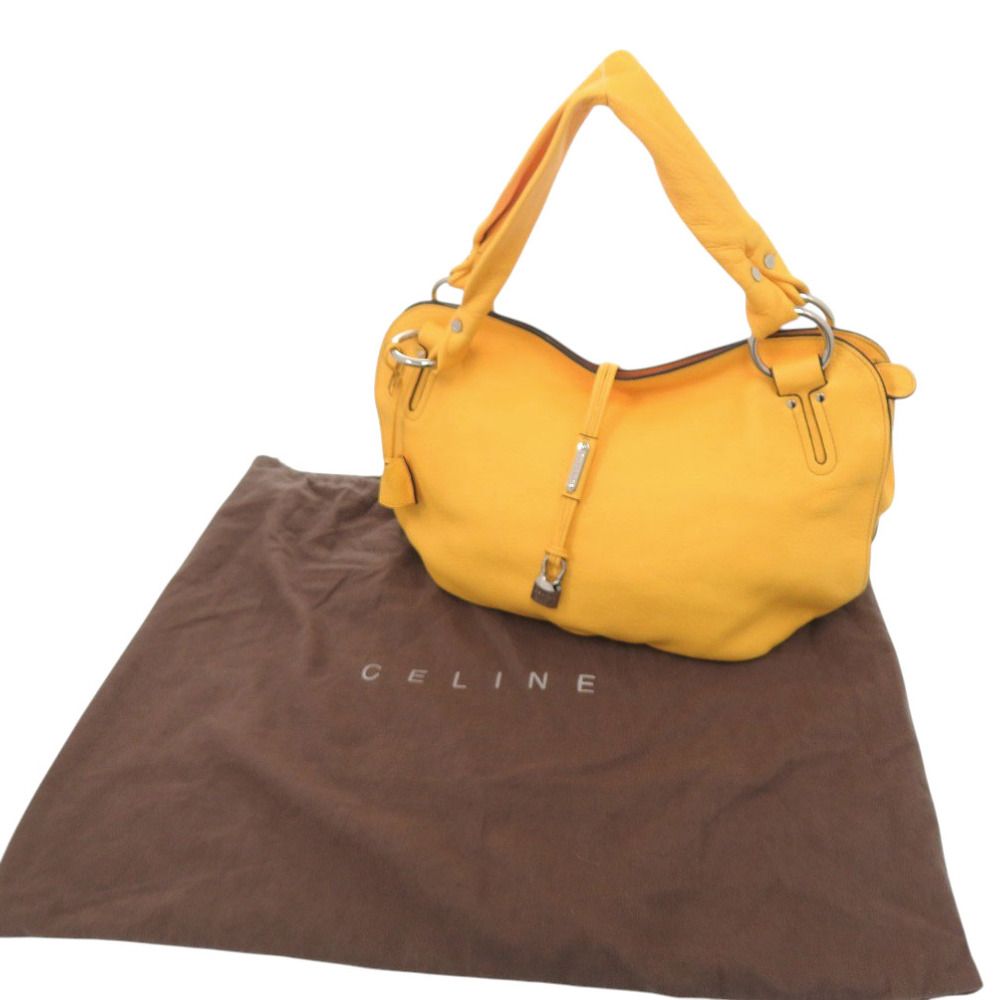Celine Bittersweet Leather Yellow Handbag — view 2