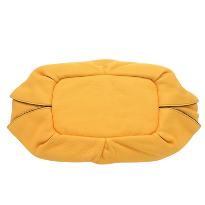 Celine Bittersweet Leather Yellow Handbag — view 5