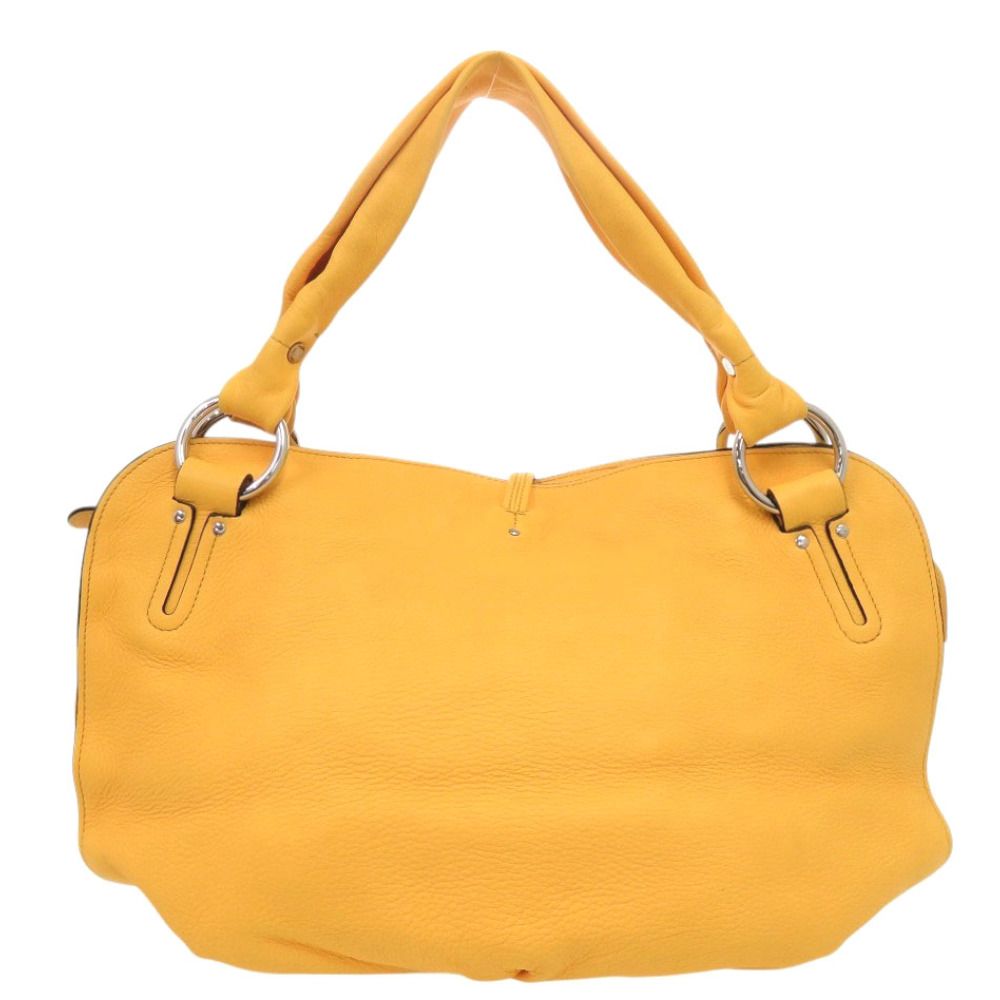 Celine Bittersweet Leather Yellow Handbag — view 3