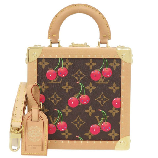 Louis Vuitton Takashi Murakami Mini Square Trunk Cherry Monogram IC Handbag LV