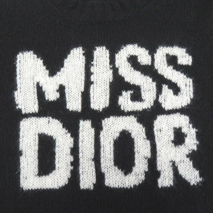 Dior Miss Graffiti Cashmere Silk Black Sweater Knit 34 — view 4