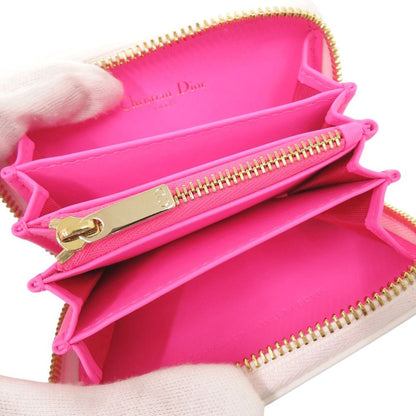 Dior Leather Pink Coin Purse Card Case — view 5