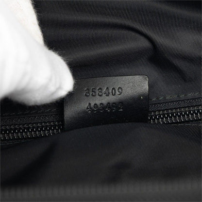 Gucci Sherry Line Belt Bag Crossbody Black Canvas — view 6