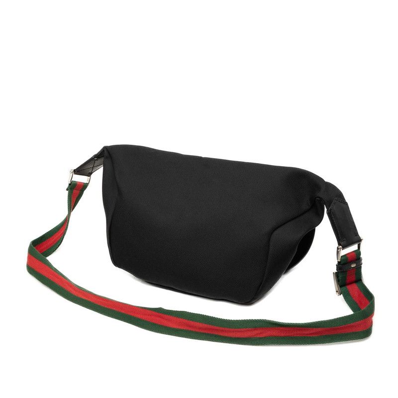 Gucci Sherry Line Belt Bag Crossbody Black Canvas — view 2