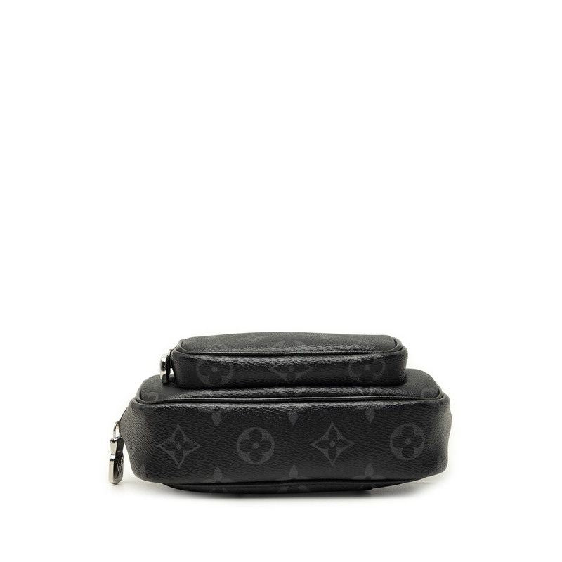 Louis Vuitton Monogram Eclipse Outdoor Pochette Crossbody Shoulder Bag Noir — view 3