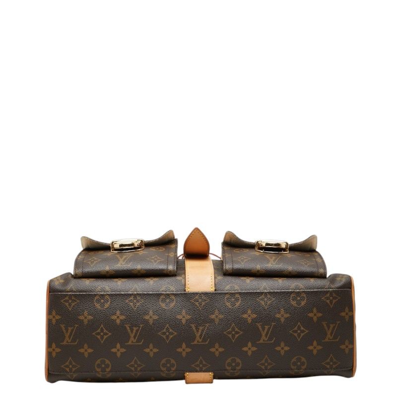 Louis Vuitton Monogram Manhattan GM Handbag Brown Leather — view 3