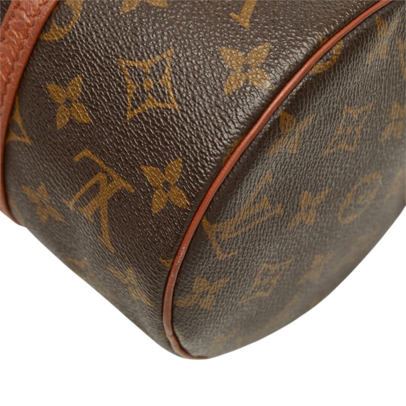 Louis Vuitton Monogram Shoulder Bag Brown Leather — view 6