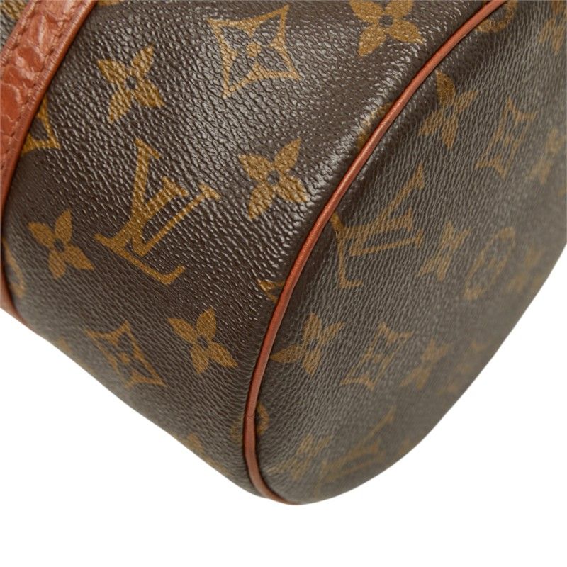 Louis Vuitton Monogram Shoulder Bag Brown Leather — view 4