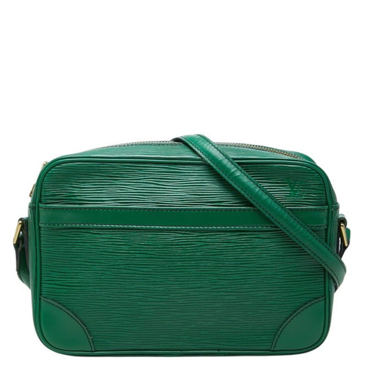 Louis Vuitton Epi Trocadero Crossbody Shoulder Bag Green Leather