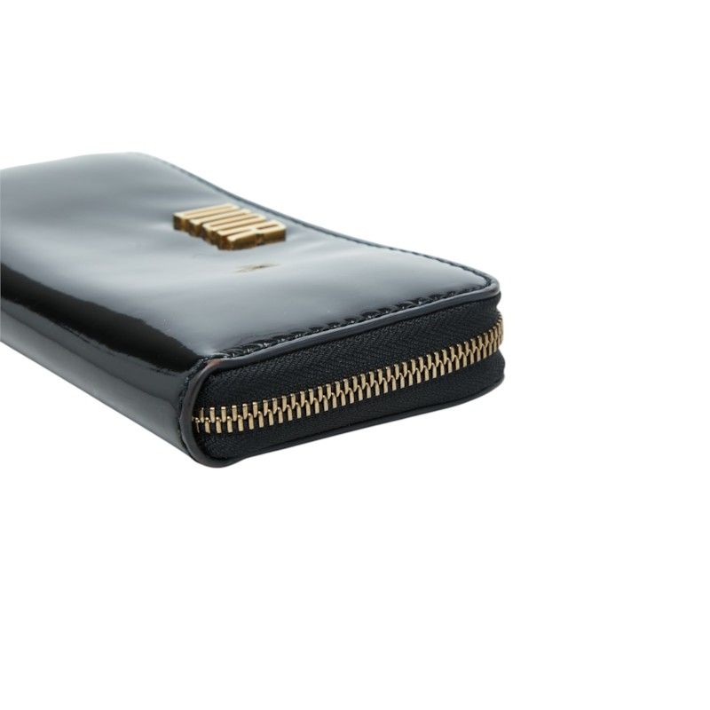 Dior Logo Wallet Black Patent — view 4