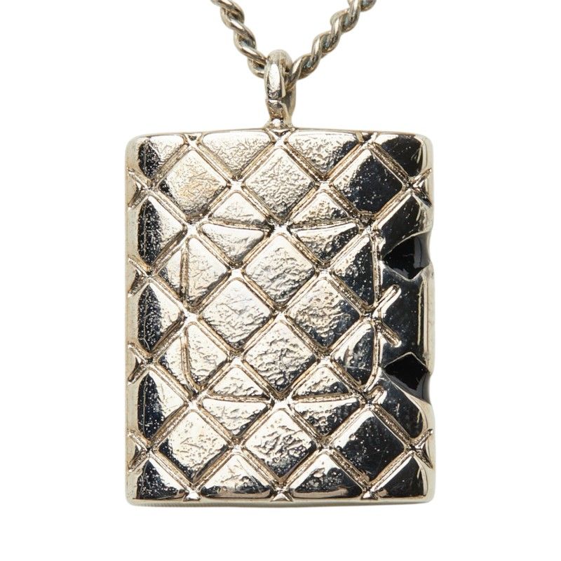 Chanel Cambon CC Logo Chain Pendant 05C Silver Metal — view 3