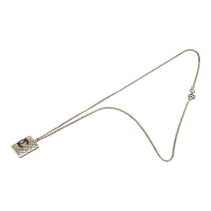 Chanel Cambon CC Logo Chain Pendant 05C Silver Metal — view 5