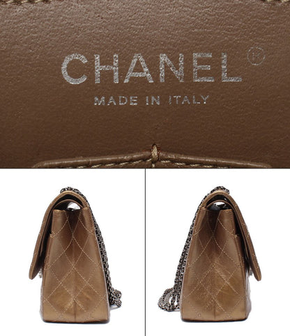 Chanel Chain Shoulder Bag Quilted 2.55 Silver Double Flap — view 4