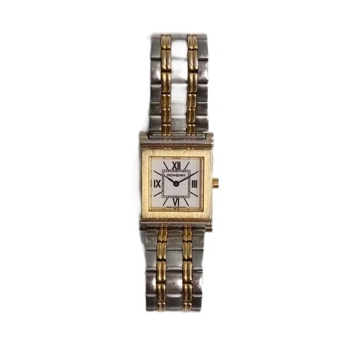 Saint Laurent Watch Quartz Roman Square Silver — view 2