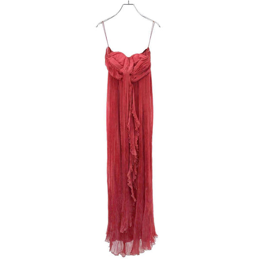 Dior by John Galliano Cruise Silk Evening Dress Red