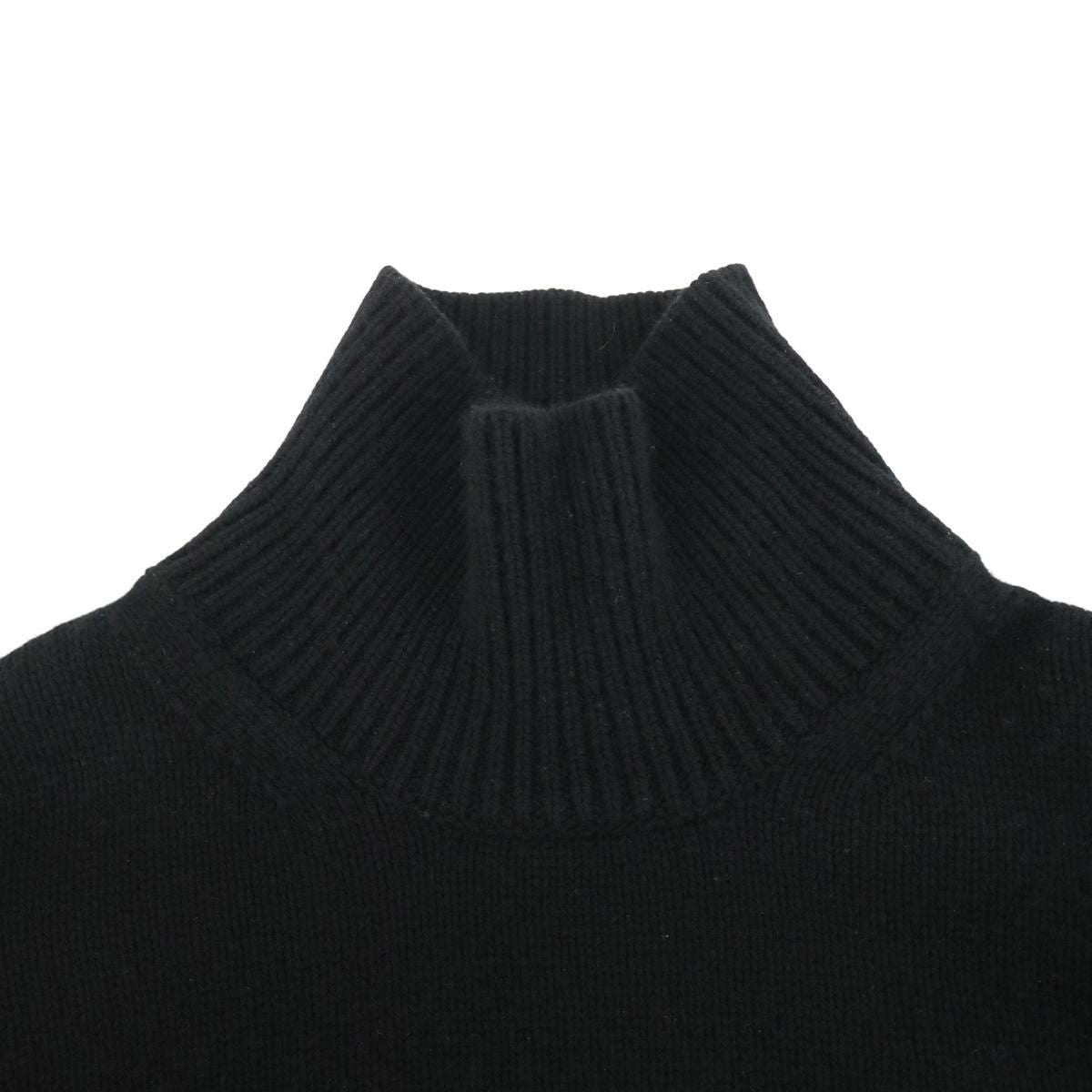 Celine by Phoebe Philo Cashmere Chunky Knit Sweater Black — view 4