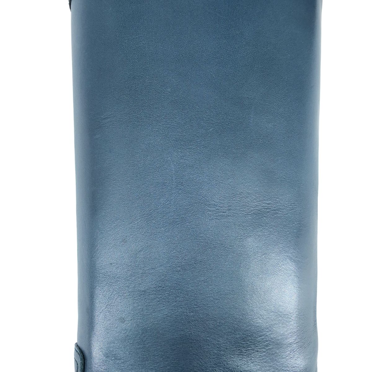 Chanel CC Logo Leather Bicolor Long Boots Navy Black — view 8