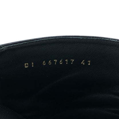 Saint Laurent Paris Joey Leather Side Zip Boots Black — view 6