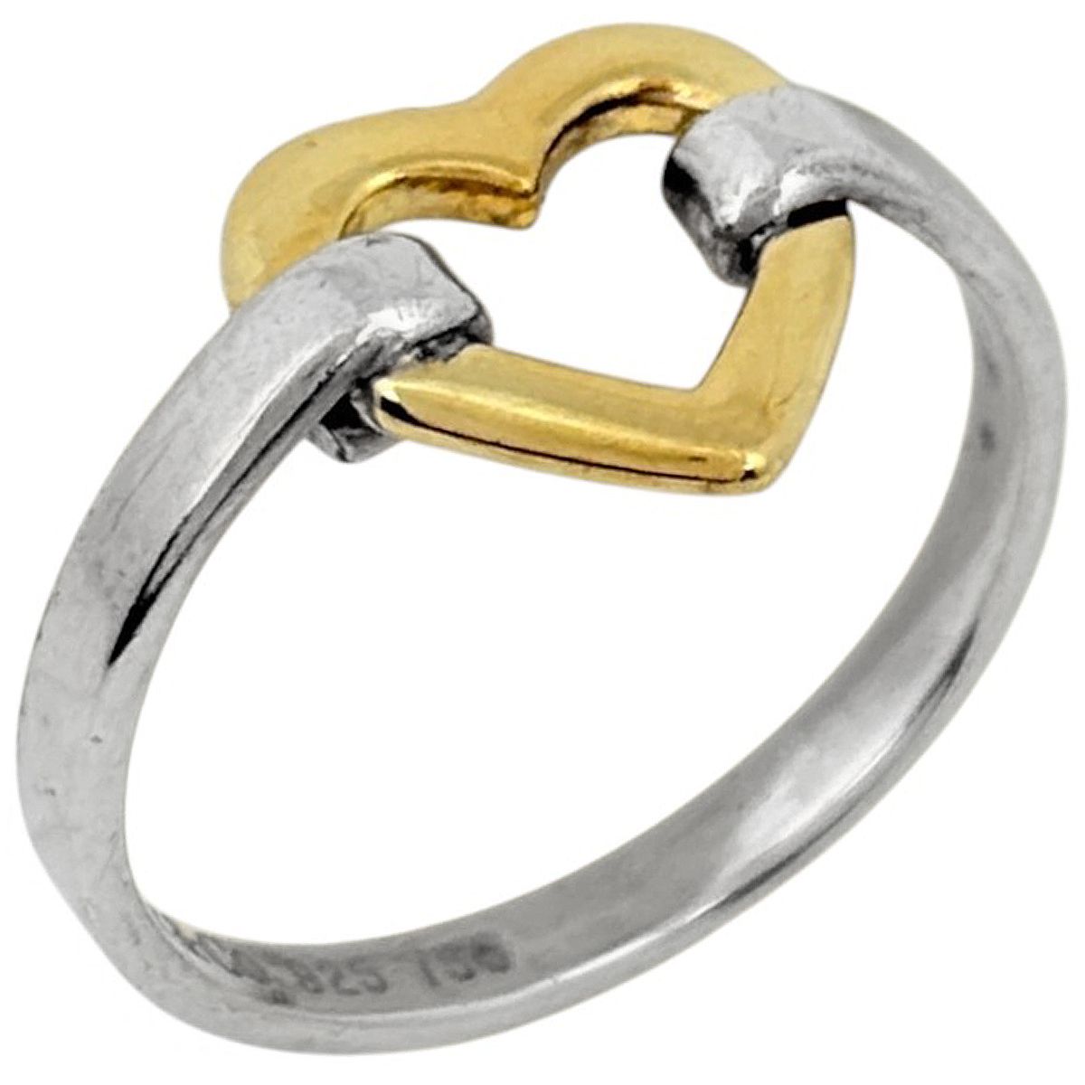Tiffany & Co Ring Heart 18k Silver Gold