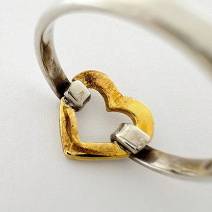 Tiffany & Co Ring Heart 18k Silver Gold — view 5