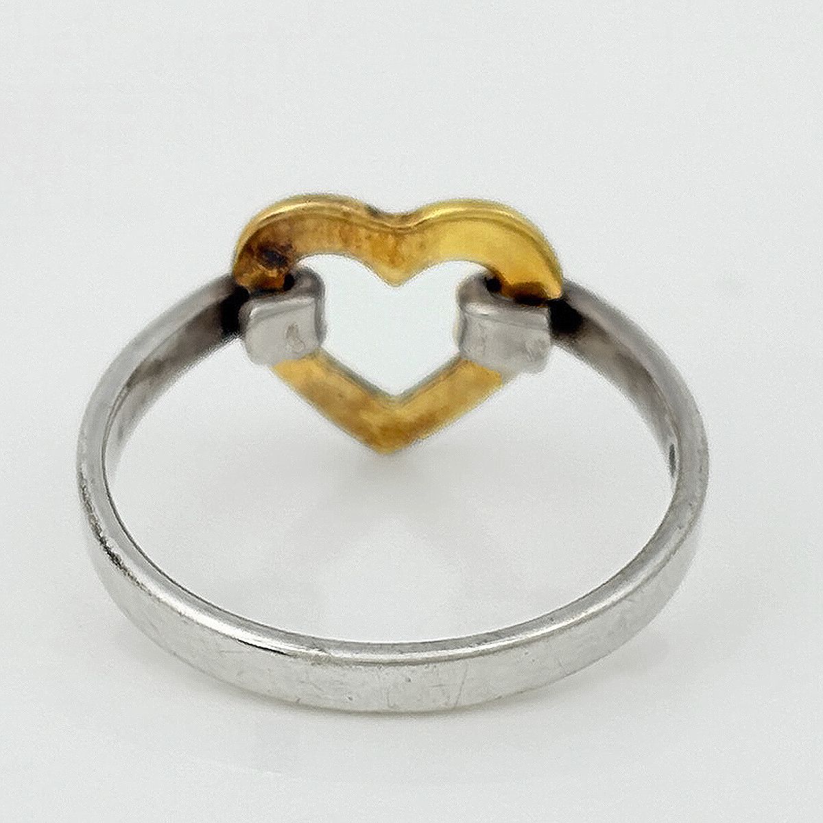 Tiffany & Co Ring Heart 18k Silver Gold — view 4