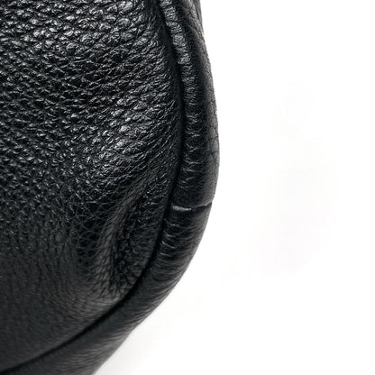 Gucci Belt Bag Logo Sherry Line Web Leather Black — view 3