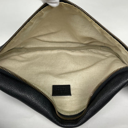 Gucci Belt Bag Logo Sherry Line Web Leather Black — view 6