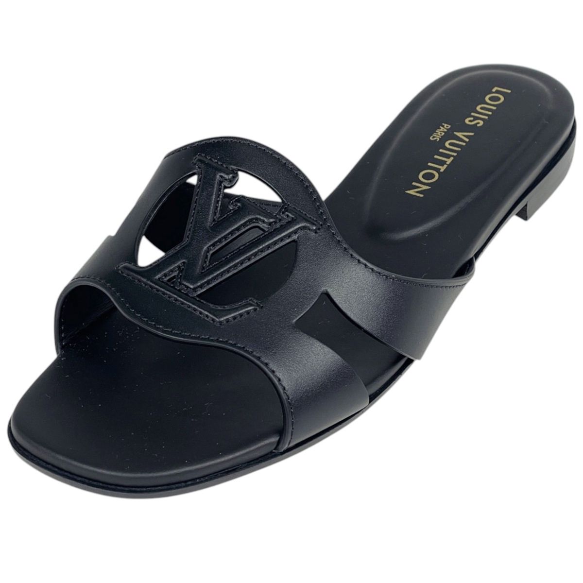 Louis Vuitton LV Isola Mules Shoes Sandals Calfskin Noir
