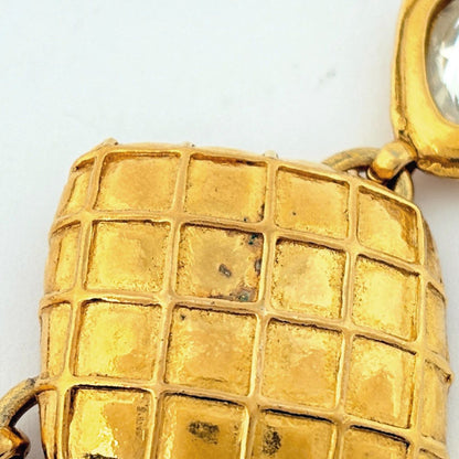 Chanel Necklace Quilted Gold Plated — view 4