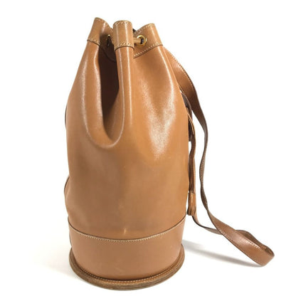Hermes Shoulder Bag Standy Drawstring Purse Leather Brown — view 4