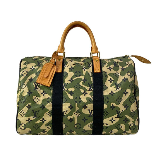 Louis Vuitton Handbag Monogram Moflage Speedy 35 Leather