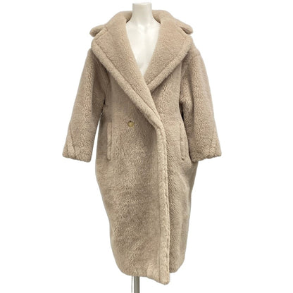 Max Mara Coat Teddy Bear Icon Beige Winter Wool Alpaca XS