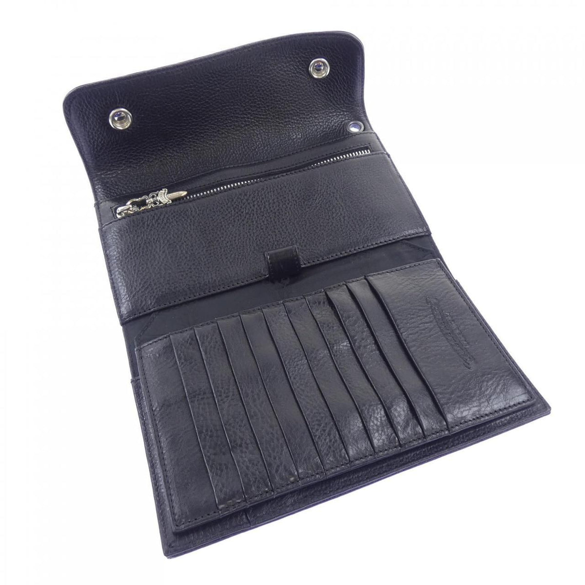 Chrome Hearts Wave Cross Btn Button 304 Wallet — view 4