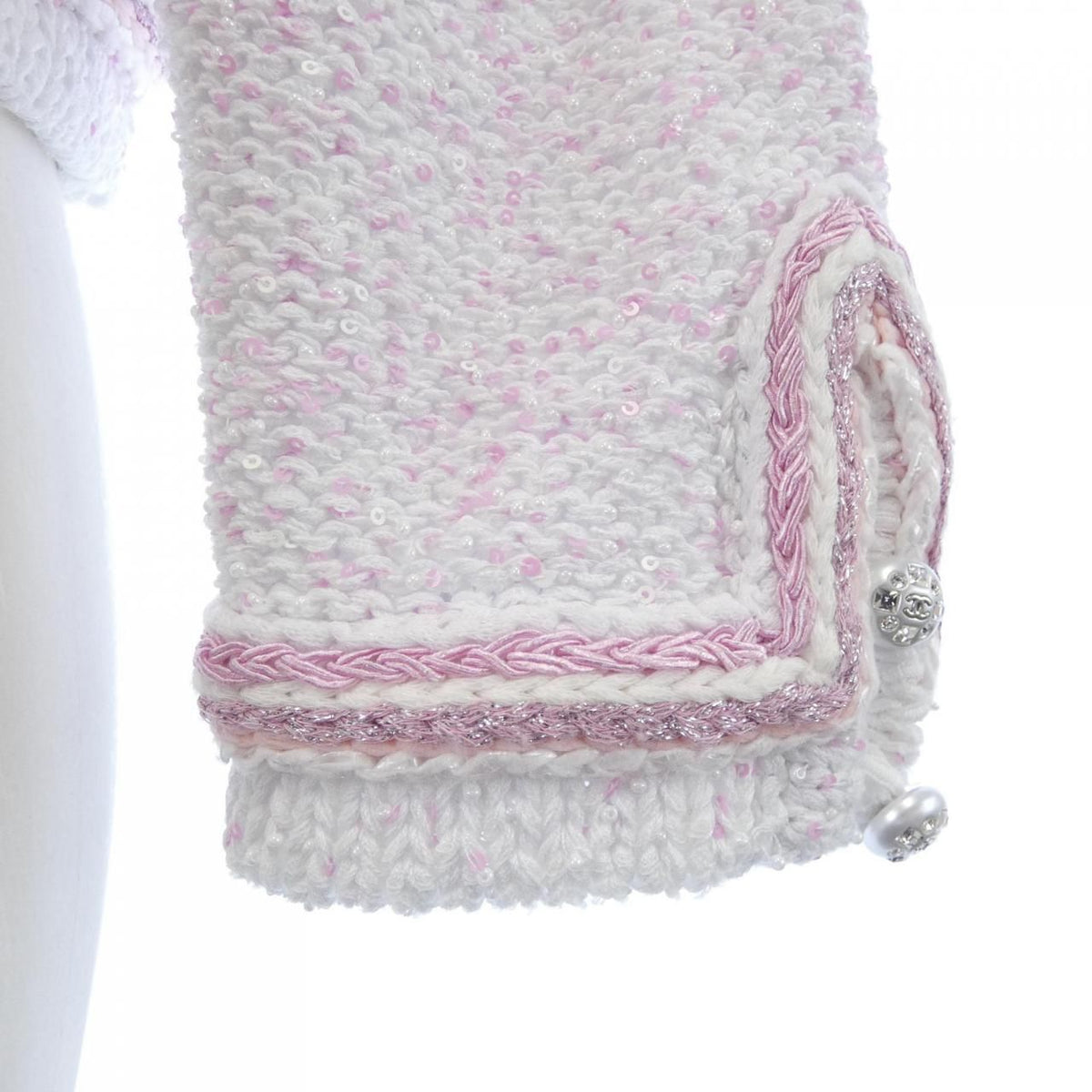 Chanel Collarless Jacket White — view 7