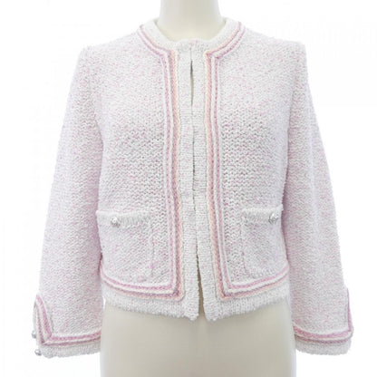 Chanel Collarless Jacket White