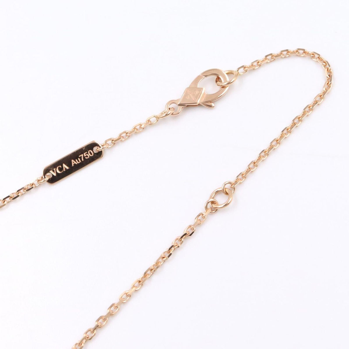 Van Cleef & Arpels Necklace Vintage Alhambra Pink Mother of Pearl Year Holiday — view 4