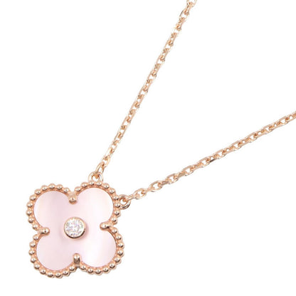 Van Cleef & Arpels Necklace Vintage Alhambra Pink Mother of Pearl Year Holiday
