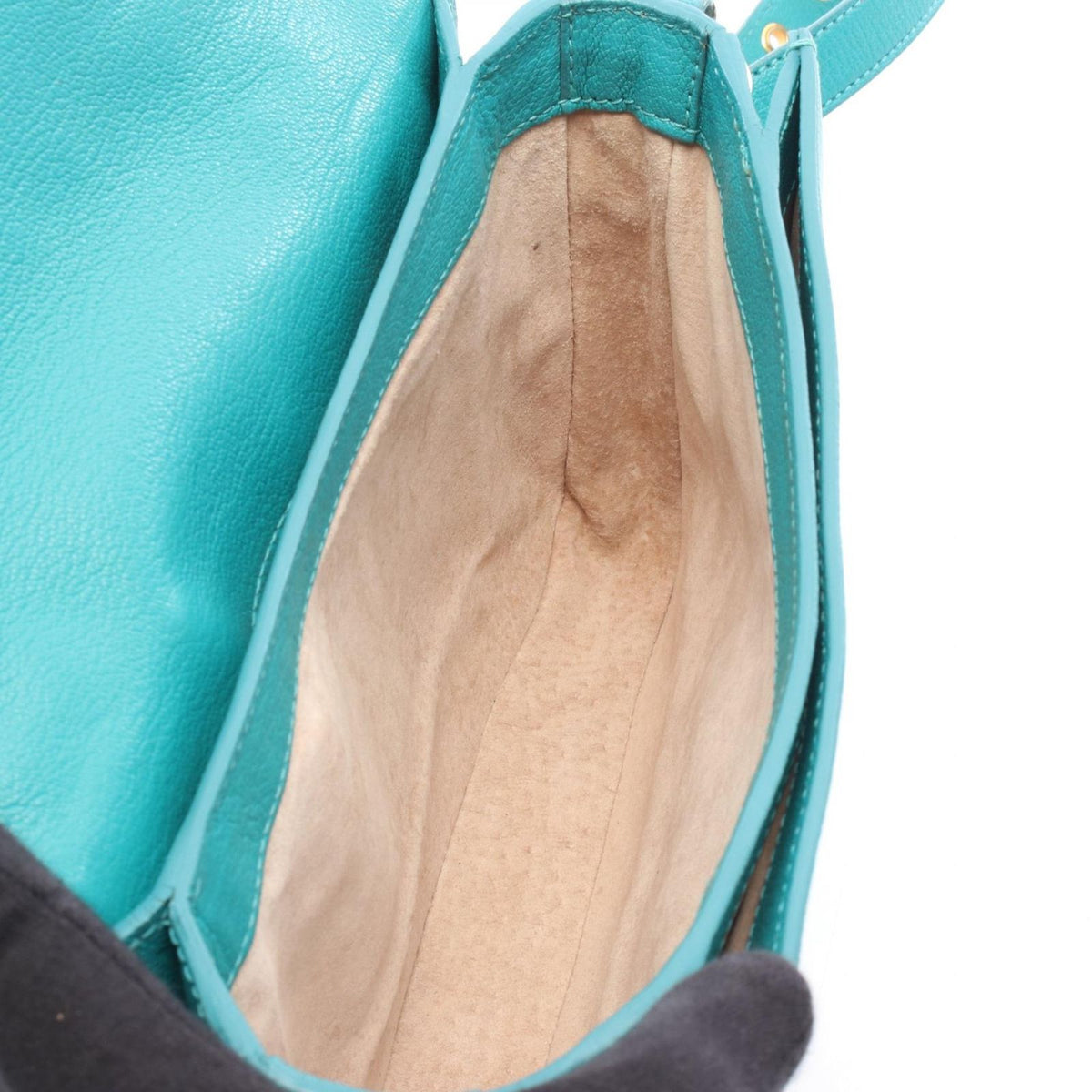 Miu Miu Handbag Madras 2-Way Emerald Green Leather — view 3