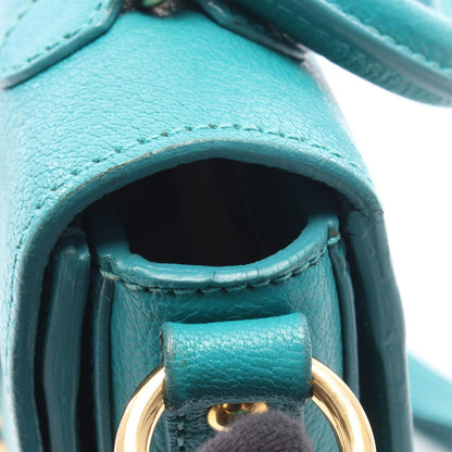 Miu Miu Handbag Madras 2-Way Emerald Green Leather — view 8
