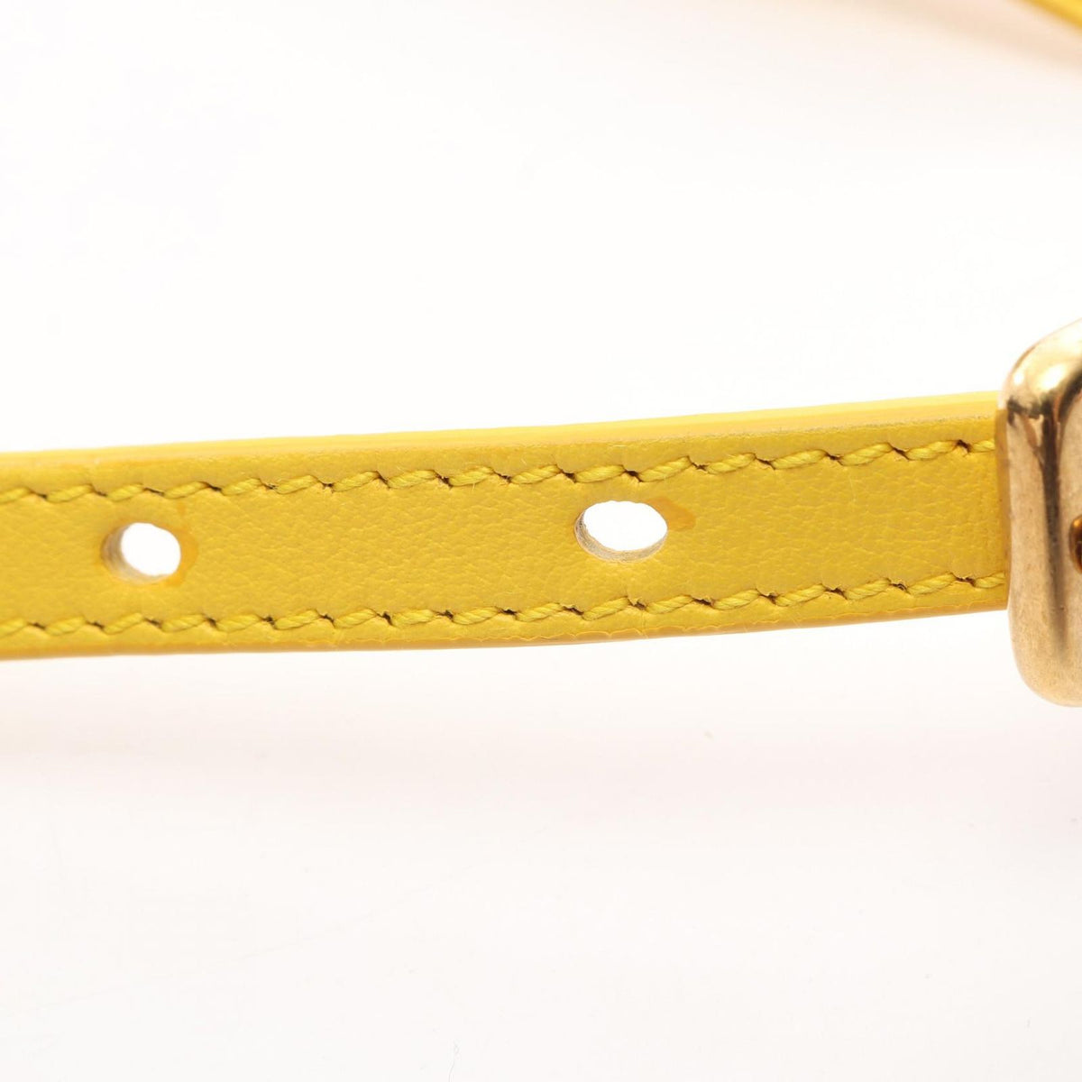 Dior Handbag Saddlebag Micro 2-Way Yellow Green Multi Leather — view 6