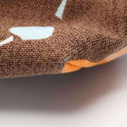 Miu Miu Tote Bag Tessuto Print Brown Multi Canvas Leather — view 7
