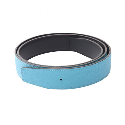 Hermes Belt Constance H Blue Jean Reversible