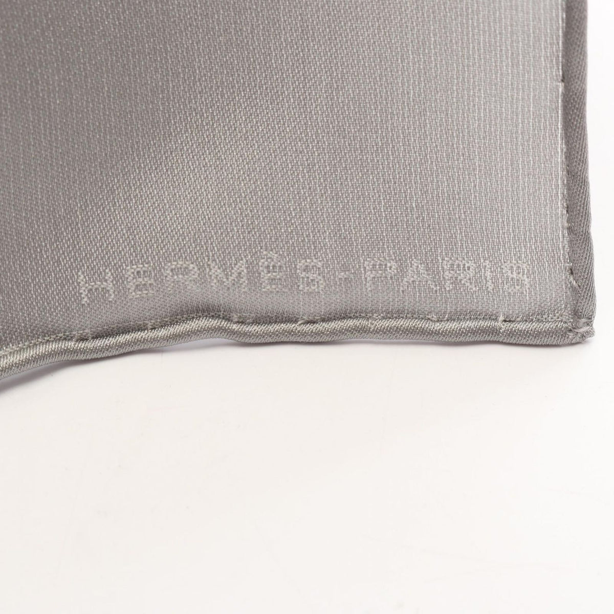 Hermes Scarf Pochette Faconnee Grand H Pocket Square Silk — view 2