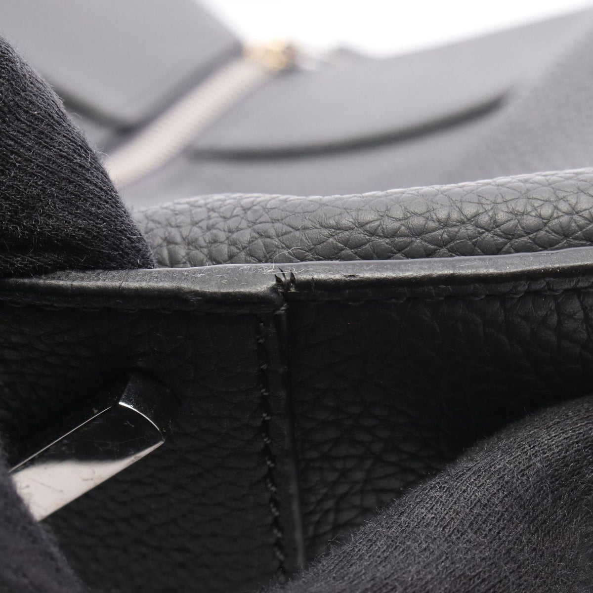 Loewe Handbag Hammock Medium 2-Way Dark Gray Leather Bag — view 6