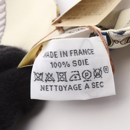 Hermes Scarf Twilly Grand Apparat Beige Silk — view 5