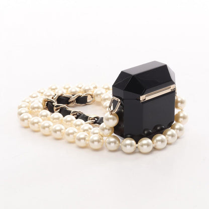 Chanel Phone CC Logo Airpods Case Necklace Leather — view 2