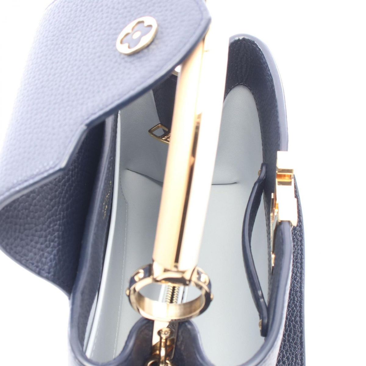 Louis Vuitton Handbag Capucines BB 2-Way Navy Leather — view 3